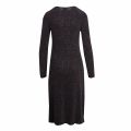 Womens Black Vishinni Lurex Glitter Dress