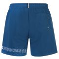 Mens Medium Blue Dolphin Repeat-Logo Swim Shorts 108311 by BOSS from Hurleys