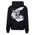 Anglomania Mens Blue Time To Act Hooded Sweat Top 54659 by Vivienne Westwood from Hurleys