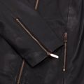 Womens Black Trekma Leather Jacket 30046 by Ted Baker from Hurleys
