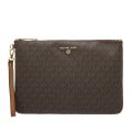 Womens Brown Signature Slater Large 2-in-1 Zip Wristlets 88601 by Michael Kors from Hurleys