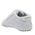 Baby White/Green L.12.12 Crib Shoes (0-2) 52361 by Lacoste from Hurleys