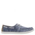 Mens Navy Chambray Culver Boat Shoes 21651 by Toms from Hurleys