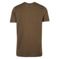 Mens Khaki Tonal Logo Custom Fit S/s T Shirt 48819 by Paul And Shark from Hurleys
