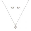 Womens Silver/Crystal Hadeya Heart Necklace & Earrings Gift Set 82707 by Ted Baker from Hurleys