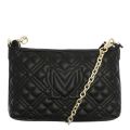 Womens Black Diamond Quilted Wristlet Crossbody Bag 110436 by Love Moschino from Hurleys