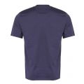 Mens Washed Navy Embroidered S/s T Shirt 32012 by Fred Perry from Hurleys