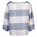 Casual Womens Blue Ergila Check Top 37656 by BOSS from Hurleys