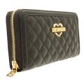 Womens Black Quilted Zip Purse 10449 by Love Moschino from Hurleys
