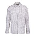 Mens White Lorev Paper Plane Print L/s Shirt 94535 by Ted Baker from Hurleys