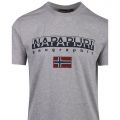 Mens Medium Grey Melange S-Ayas S/s T Shirt 108606 by Napapijri from Hurleys
