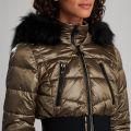 Womens Bronze Premium Arena Hooded Quilted Coat 51406 by Barbour International from Hurleys
