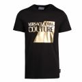 Mens Black Foil Logo Box Slim Fit S/s T Shirt 55356 by Versace Jeans Couture from Hurleys