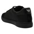 Mens Black Branded Cupsole Trainers 45745 by Emporio Armani from Hurleys