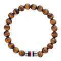 Mens Brown Beaded Bracelet 44239 by Tommy Hilfiger from Hurleys