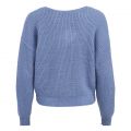 Womens English Manor Blue Viglacy Lace Knitted Jumper 100843 by Vila from Hurleys