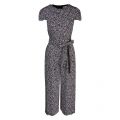 Womens Black/White Petal Viscose Jumpsuit 58684 by Michael Kors from Hurleys