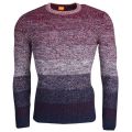 Mens Dark Blue Arduage Knitted Jumper 12989 by BOSS from Hurleys