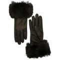 Womens Black Jullian Fur Gloves 16913 by Ted Baker from Hurleys