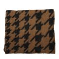 Womens Black/Toffee Viella Houndstooth Scarf 94234 by Vila from Hurleys