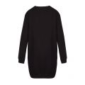 Womens Black Textured Foil Sweat Dress 43098 by Love Moschino from Hurleys