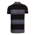Athleisure Mens Black Pavel Stripe S/s Polo Shirt
