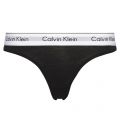 Womens Black Modern Cotton Classic Thong 81880 by Calvin Klein from Hurleys