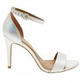 Womens Silver Leather Lumia Sandal Heel 7161 by Moda In Pelle from Hurleys