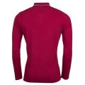 Mens Dark Red Barton L/s Polo 13796 by Pretty Green from Hurleys
