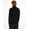 Mens Black 1/4 Zip Wool Knitted Top 110337 by Calvin Klein from Hurleys