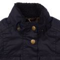 Girls Royal Navy Ashbridge Waxed Jacket 12614 by Barbour from Hurleys