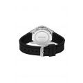 Mens Black/Silver Ace Silicone Strap Watch 106476 by BOSS from Hurleys