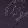 Paul & Shark Mens Navy Chest Logo Shark Fit Hooded Sweat Top 13738 by Paul And Shark from Hurleys