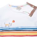 Baby White Paint Stripe Romper 104588 by Paul Smith Junior from Hurleys