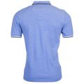 Mens Prince Blue Oxford Twin Tipped S/s Polo Shirt 71419 by Fred Perry from Hurleys