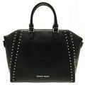 Womens Black Large Studded Tote Bag 27211 by Armani Jeans from Hurleys