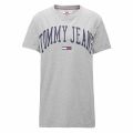 Womens Grey Heather Collegiate Logo S/s T Shirt 39180 by Tommy Jeans from Hurleys