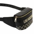 Womens Black Quilt Studs Bumbag 75171 by Love Moschino from Hurleys