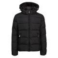 Mens Black Spoutnic Padded Hooded Jacket 49011 by Pyrenex from Hurleys