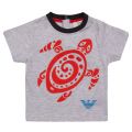 Boys Grey Baby Turtle S/s T Shirt 19785 by Armani Junior from Hurleys