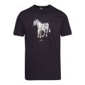 Mens Dark Navy Graffiti Zebra Regular Fit S/s T Shirt 92645 by PS Paul Smith from Hurleys