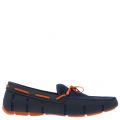 Mens Navy & Orange Braided Lace Loafers 21584 by Swims from Hurleys