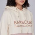 Womens Rose Quartz Goodwood Hooded Sweat Top 77859 by Barbour International from Hurleys