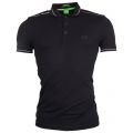Mens Black Paule S/s Polo Shirt 6609 by BOSS from Hurleys