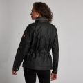 Womens Black Baton Waxed Jacket 56255 by Barbour International from Hurleys
