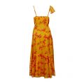 Womens Yellow/Pink Saraaa Ruffle Midi Wrap Dress 87917 by Ted Baker from Hurleys