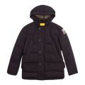 Boys Black Marcus Hooded Coat 81365 by Parajumpers from Hurleys