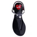 Womens Black Jelly Sandals 105770 by Love Moschino from Hurleys
