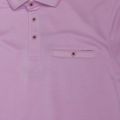 Mens Pink Frog Flat Knit S/s Polo Shirt 36059 by Ted Baker from Hurleys