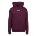 Mens Burgundy Siren Hooded Sweat Top 53486 by Marshall Artist from Hurleys